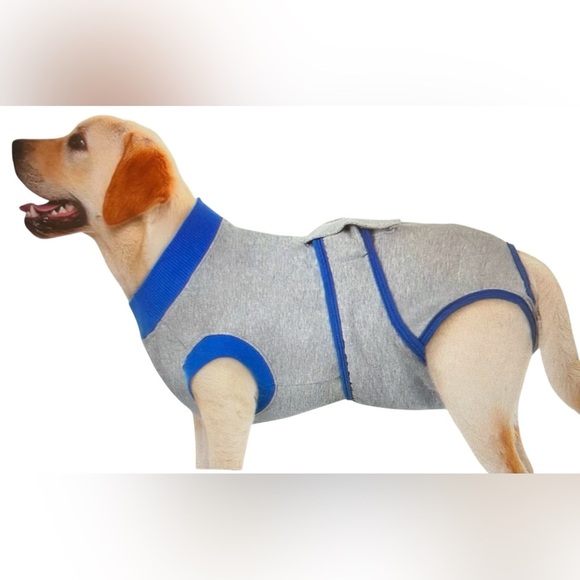 Kuoser Dog Recovery Suit - Blue/Gray - Size Large NIB - Picture 5 of 8